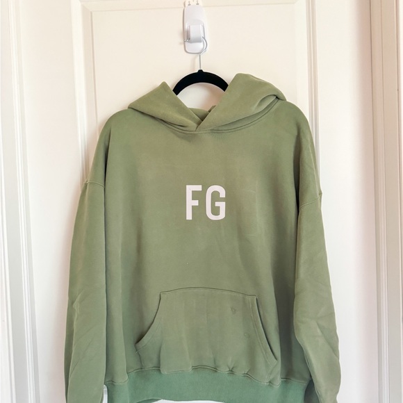 Fear of God Green FG Hoodie - Picture 1 of 7